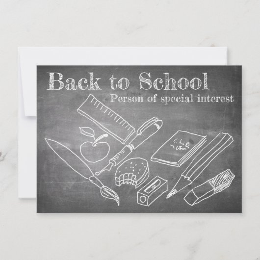 Carte Retour à l'école (Devant)