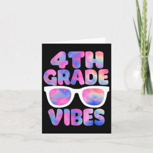 Carte Retour à l'école 4e année Vibes Premier jour Ensei