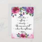 Carte Retour à l'école Appréciation de l'enseignant (Devant / Derrière)