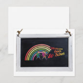 Carte Retour à l'école | Bienvenue à l'école (Devant / Derrière)