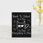 Carte Retour à l'école C'est bon Je vais bien Tout va bi (Fleur jaune)