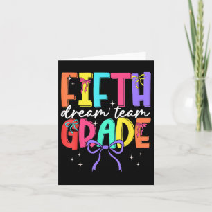 Carte Retour À L'École Cinquième Année Dream Équipe Ense