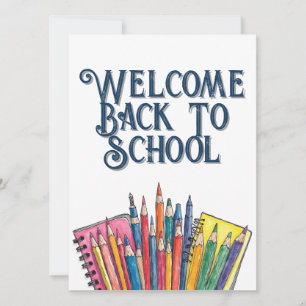 Carte Retour à l'école – Début Coloré