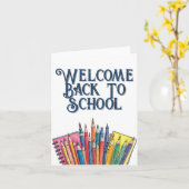 Carte Retour à l'école – Début Coloré (Fleur jaune)