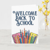 Carte Retour à l'école – Début Coloré (Fleur jaune)