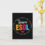 Carte Retour à l'école Enseignants Étudiants d'équipage  (Fleur jaune)