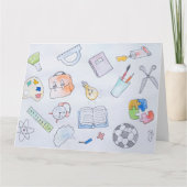 Carte Retour À L'École Fournitures D'Études, École (Dos)