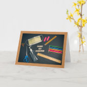 Carte Retour À L'École Fournitures Pendant Le Pandem Cor (Fleur jaune)