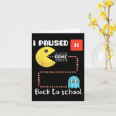 Carte Retour À L'École Gamer Squad J'Ai Suspendu Mon Jeu (Fleur jaune)