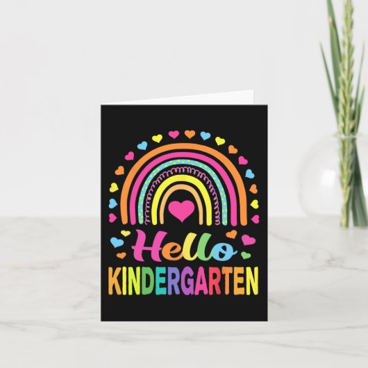 Carte Retour à l'école Hello Kindergarten Squad Enseigna (Devant)
