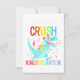 Carte Retour à l'école Je suis prêt à écraser la materne