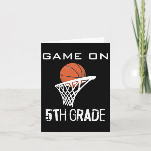 Carte Retour À L'École Jeu Sur Basketball De 5E Année Fu