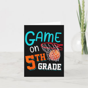 Carte Retour À L'École Jeu Sur Basketball De 5E Année Fu