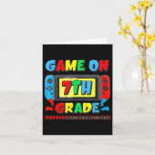 Carte Retour À L'École Jeu Sur Le Jeu De La 7E Année Fun (Fleur jaune)