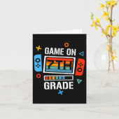Carte Retour À L'École Jeu Sur Le Jeu De La 7E Année Fun (Fleur jaune)