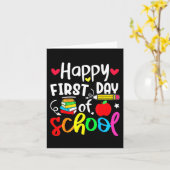 Carte Retour À L'École Joyeux Premier Jour De L'Étudiant (Fleur jaune)