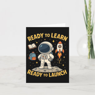 Carte Retour À L'École Lancement De Fusées Espace Appren