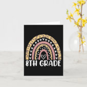 Carte Retour À L'École Leopard Arc-en-ciel Enseignants d (Fleur jaune)