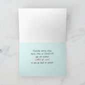 Carte Retour à l'école pendant COVID-19 Voiture chargée (Intérieur)