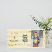 Carte Retour à l'école photo (Debout devant)