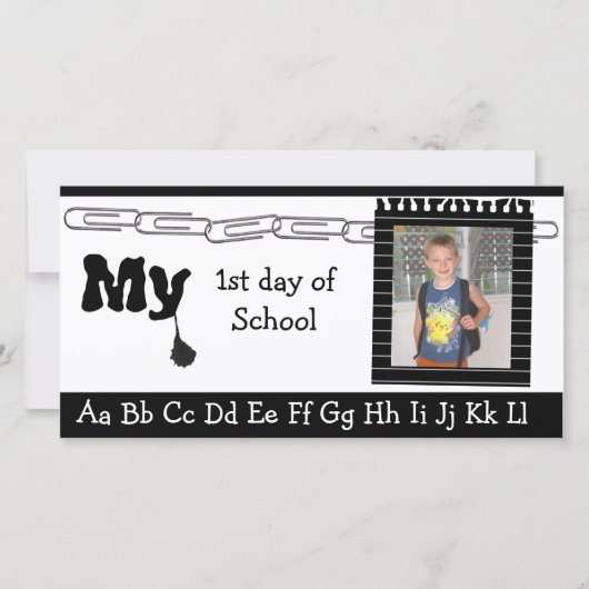 Carte Retour à l'école photo (Devant)