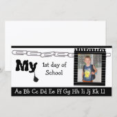 Carte Retour à l'école photo (Devant / Derrière)