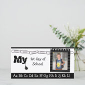 Carte Retour à l'école photo (Debout devant)