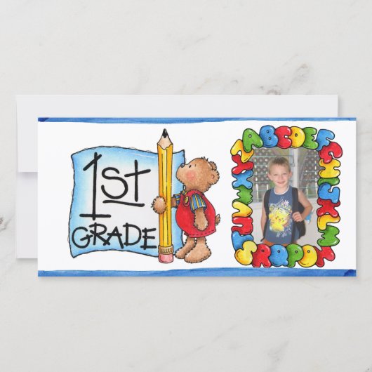 Carte Retour à l'école photo (Devant)