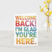 Carte Retour À L'École Professeur Bienvenue Retour Je Su (Fleur jaune)