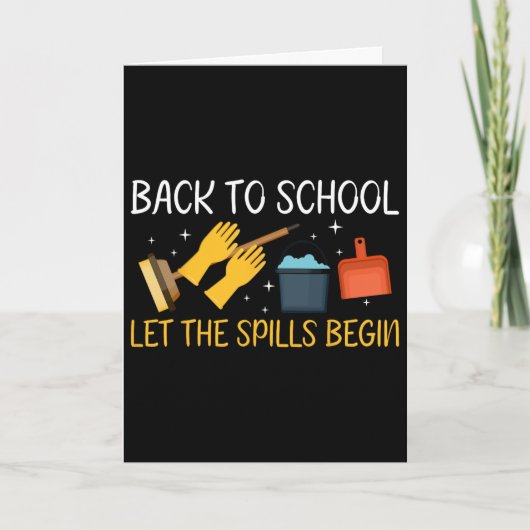 Carte Retour à l'école, que les déversements commencent (Devant)