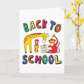 Carte Retour à l'école - Restez en sécurité (Fleur jaune)