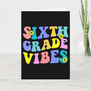 Carte Retour à l'école Sixième année Vibes Étudiant Ense