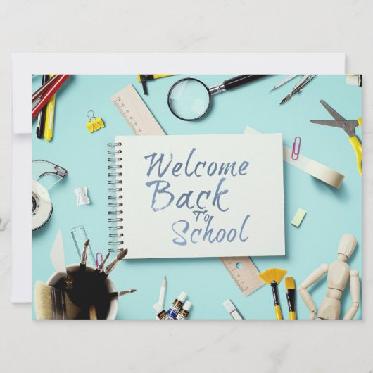 Carte Retour à l'école – Style Cahier Créatif (Devant)