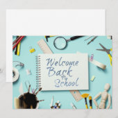 Carte Retour à l'école – Style de cahier créatif (Devant / Derrière)