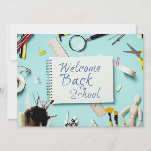 Carte Retour à l'école – Style de cahier créatif (Devant)