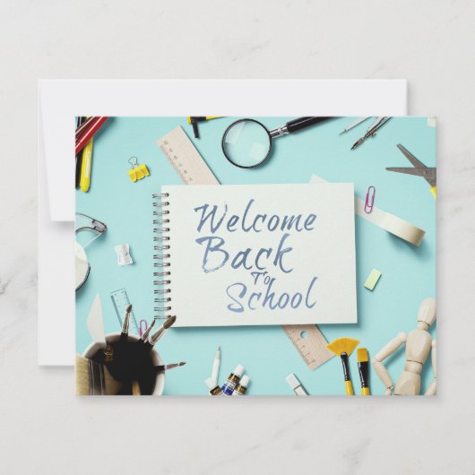 Carte Retour à l'école – Style de cahier créatif (Devant)