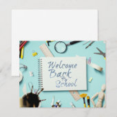 Carte Retour à l'école – Style de cahier créatif (Devant / Derrière)