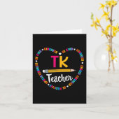 Carte Retour à l'école TK Enseignant transition maternel (Fleur jaune)