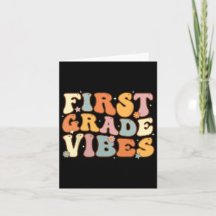 Carte Retour À L'École Vibes De Première Année Étudiante
