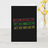 Carte Retour aux années 80 par Time Travel Machine (Fleur jaune)