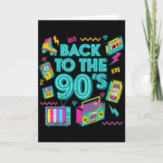 Carte Retour aux années 90 Rétro Vintage Throwback pour 