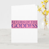 CARTE RETOUR DE LA DÉESSE (Fleur jaune)