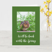 Carte Retour de l'oiseau des neiges (Fleur jaune)