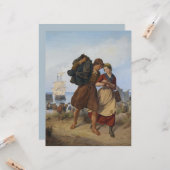 Carte Retour du pêcheur (par Rudolf Jordan) (Devant/Arrière en situation)