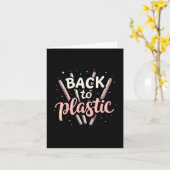 Carte Retour En Plastique (Fleur jaune)