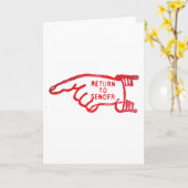 Carte Retourné à l'envoyeur (Fleur jaune)