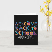 Carte Retourner À L'École Principal (Fleur jaune)
