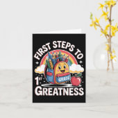 Carte Retourner À L'Équipement Scolaire Pour Les Enfants (Fleur jaune)