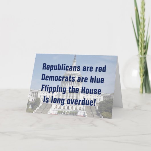 Carte Retourner la Chambre des représentants (Devant)