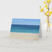Carte retrait de plage (Fleur jaune)